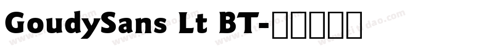 GoudySans Lt BT字体转换